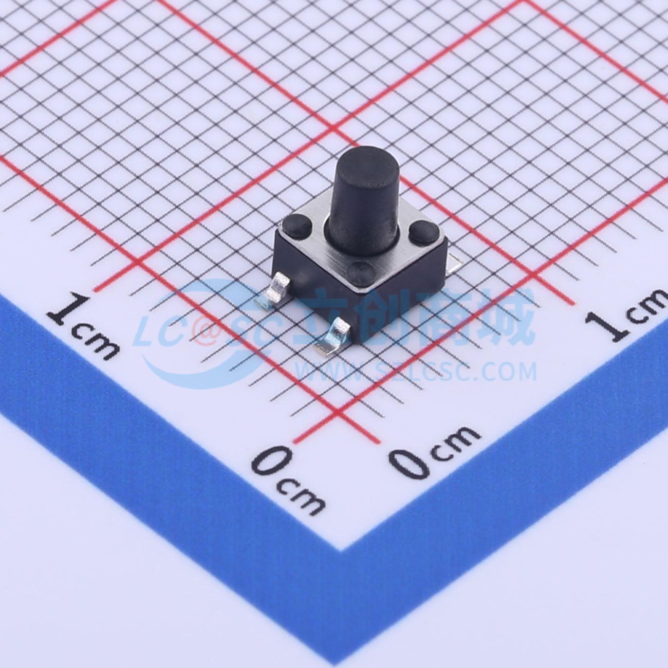 Push Button Tactile - 635 peças KH-4.5X4.5X6H-STM SMD-4P 4.5x4.5mm SPST
