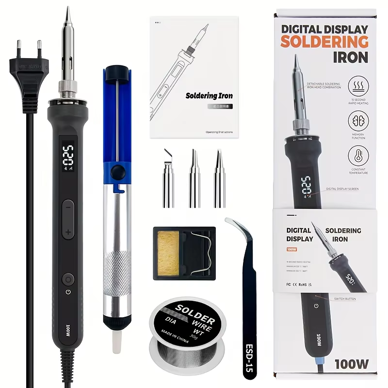 Diy Electronics Soldering Kit - Kit de ferro de solda digital
