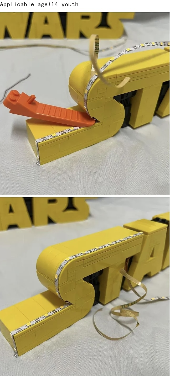 Diy Halloween Electronics - MOC Cosmic Battle logo (apenas iluminação