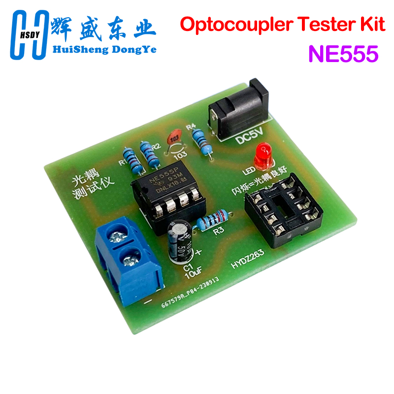 Diy Home Electronics Projects - Kit de testador de optoacoplador 555,