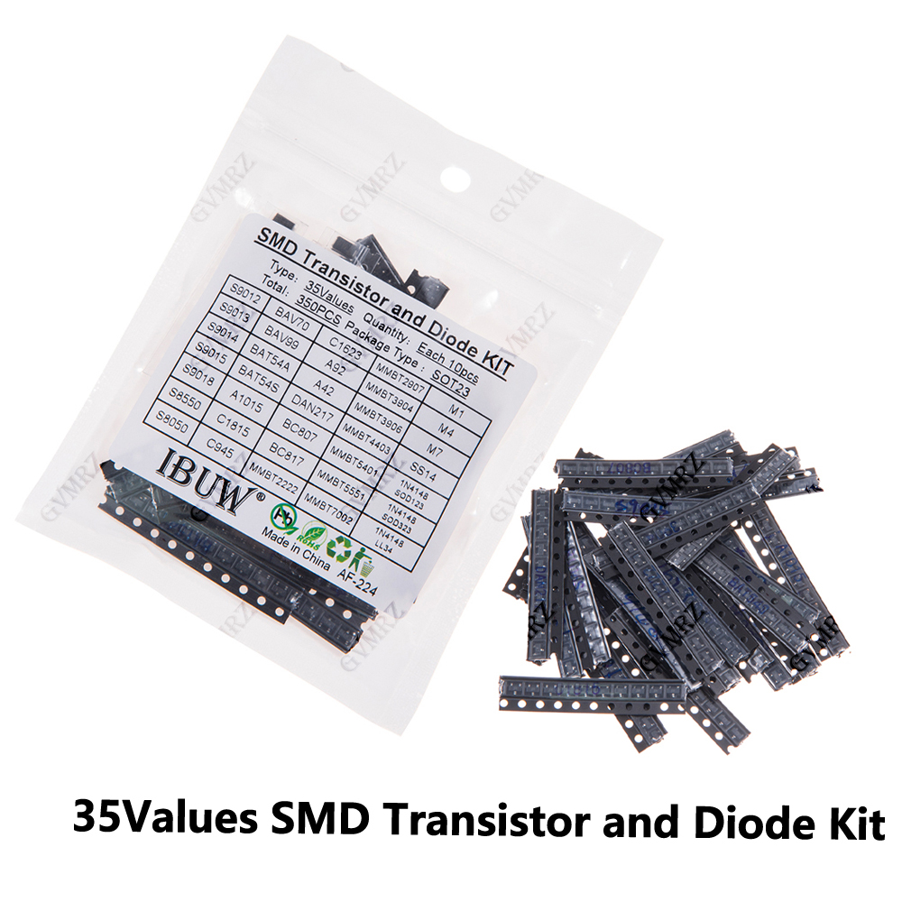 Diy Home Electronics Projects - Kit de Transistores e Diodos SMD