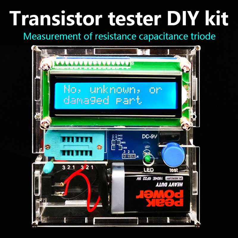 Diy Electronics Test Equipment - Kit testador transistor resistência capacitância triodo