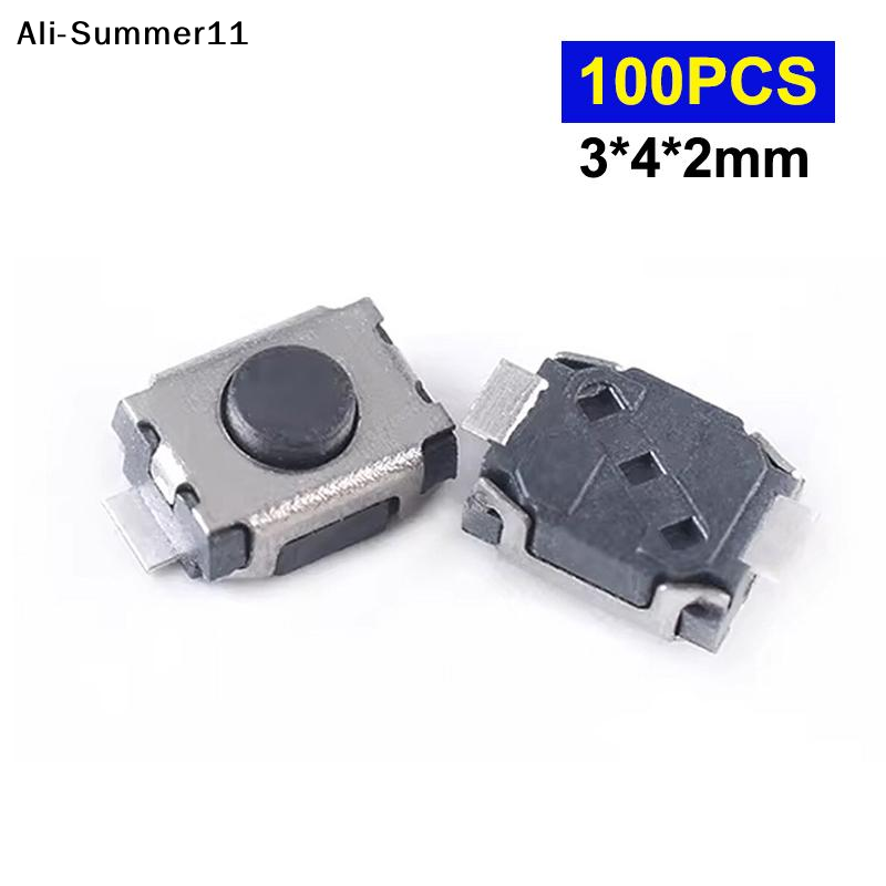 Push Button Tactile - 【Mm】100 Peças Botão Micro Switch 3*4*2MM