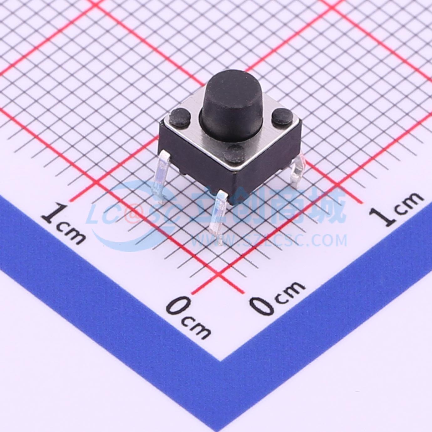 Push Button Tactile - 302 peças TS-1095-A5B2-D1 -4P 6x6mm SPST