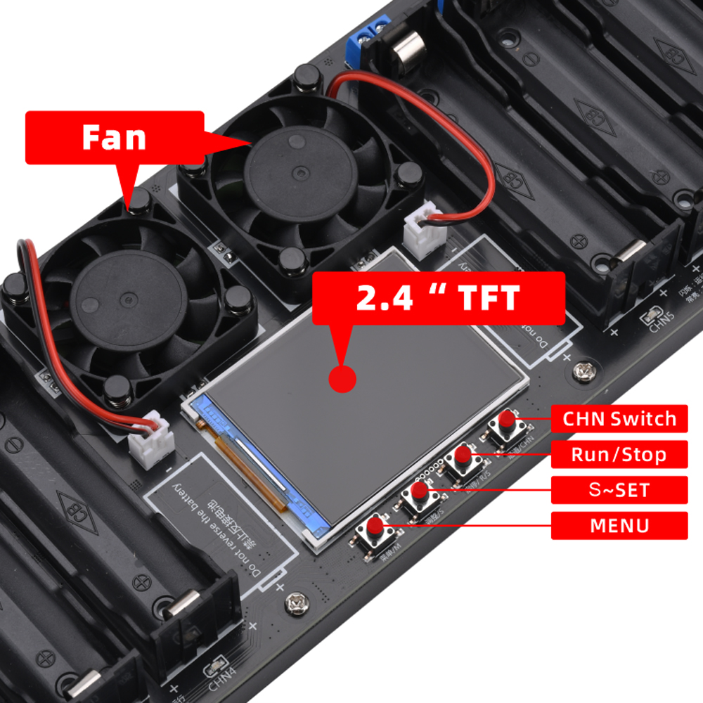 2/4/8 canais 18650 testador de - Diy Electronic Load avaliação e preço