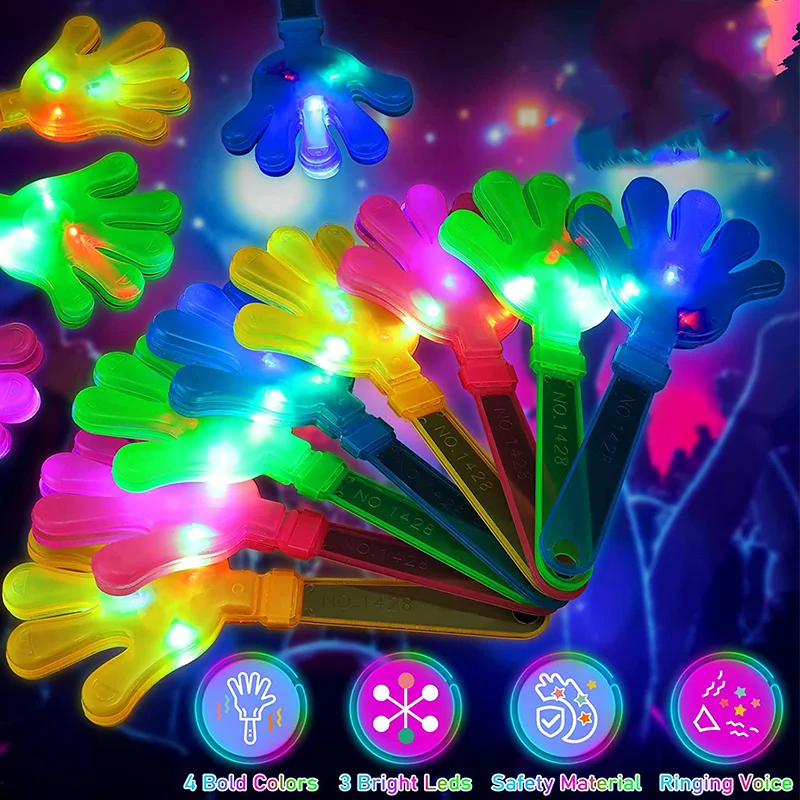 12 pçs mão clappers iluminar l - Diy Halloween Electronics avaliação e preço
