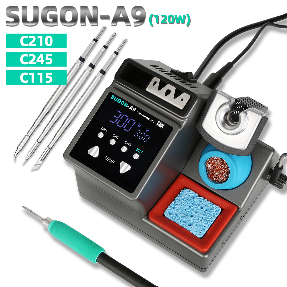 Estação de solda SUGON-A9 comp - Diy Electronics Soldering Kit avaliação e preço