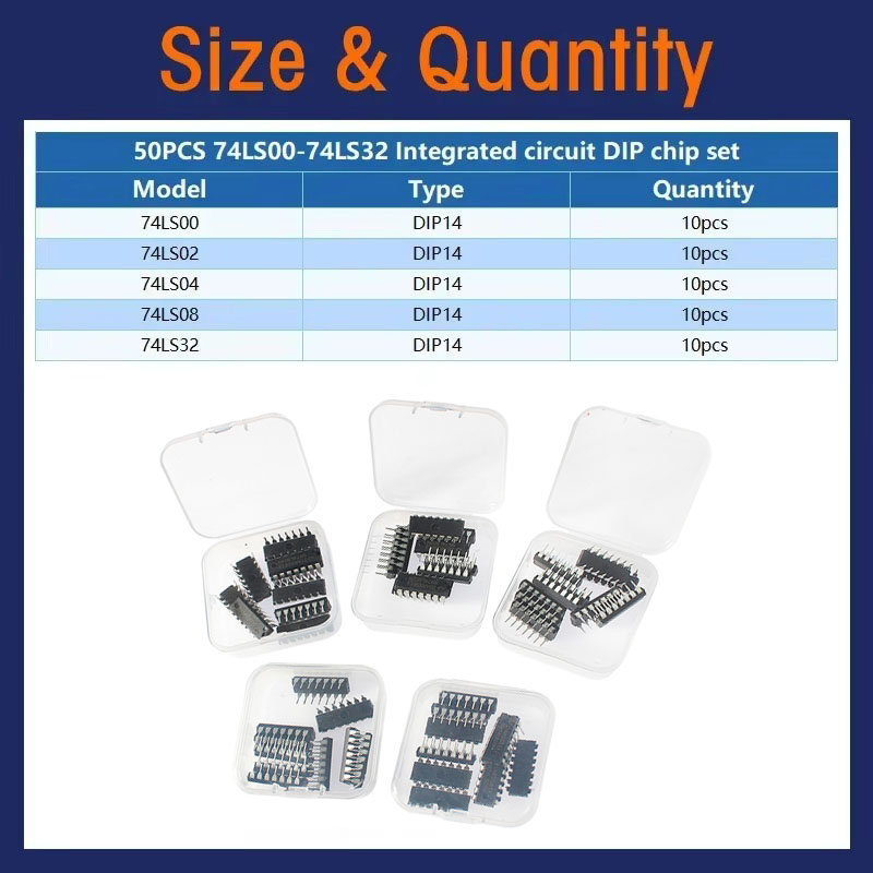 50 peças 74hc/74ls kit de sort - Diy Home Electronics Projects avaliação e preço