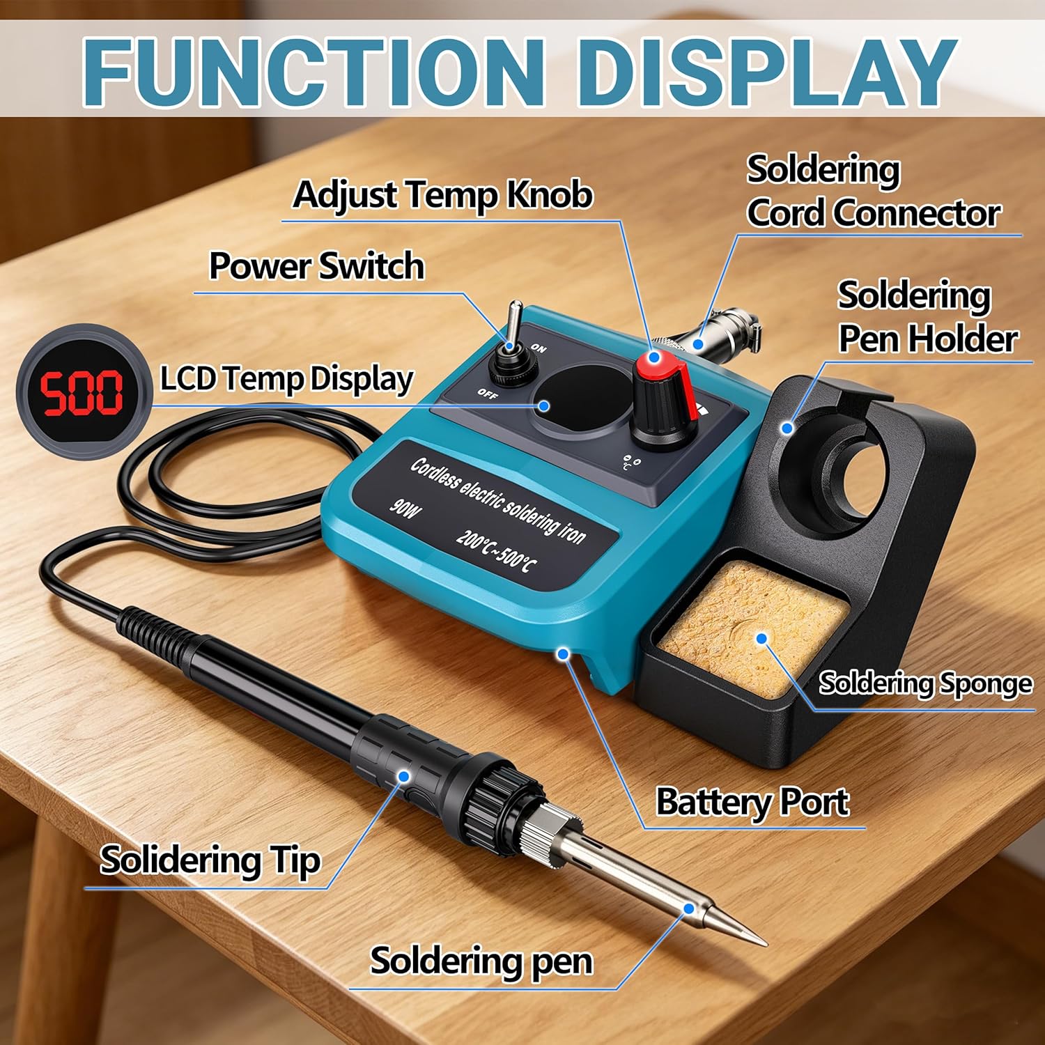 Kit de Ferro de Solda Digital  - Diy Electronics Soldering Kit avaliação e preço