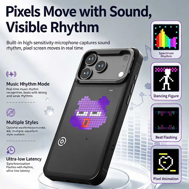 Capa de Telefone LED Pixel DIY - Diy Electronics Tpu avaliação e preço