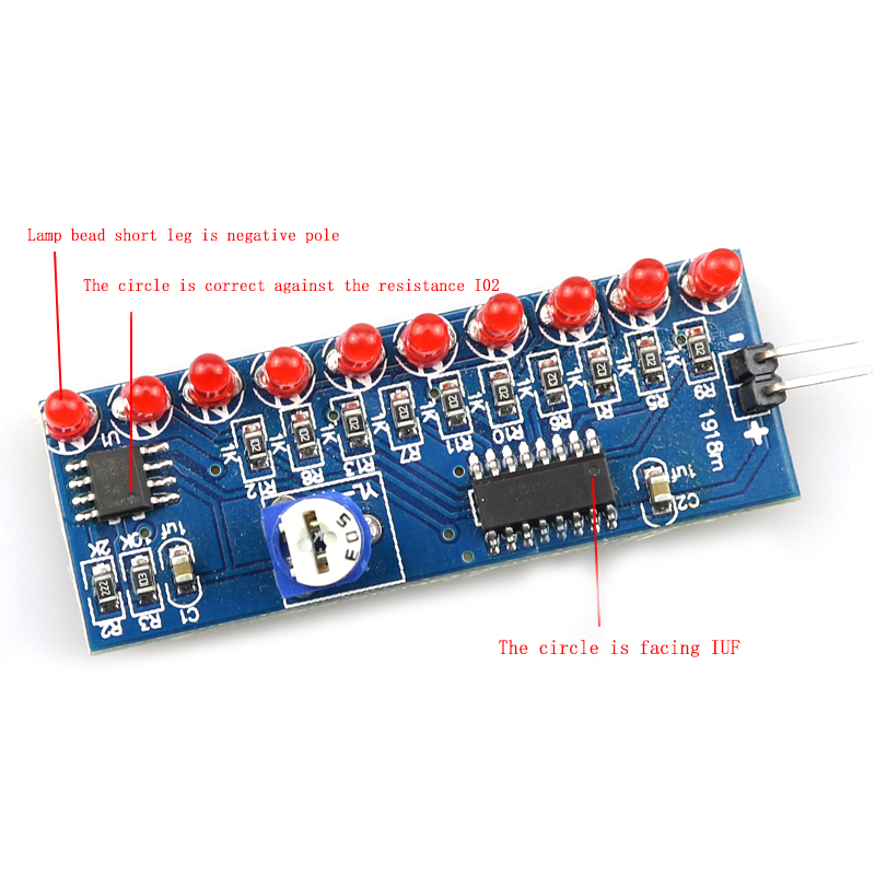 NE555 + CD4017 Running LED Flo - Diy Home Electronics Projects avaliação e preço